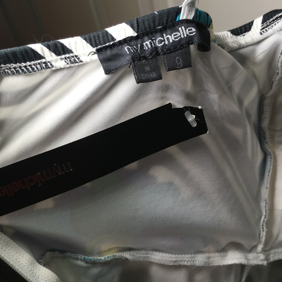 NWT My Michelle Black white Blue Dress Size 9 D11 - Picture 5 of 5